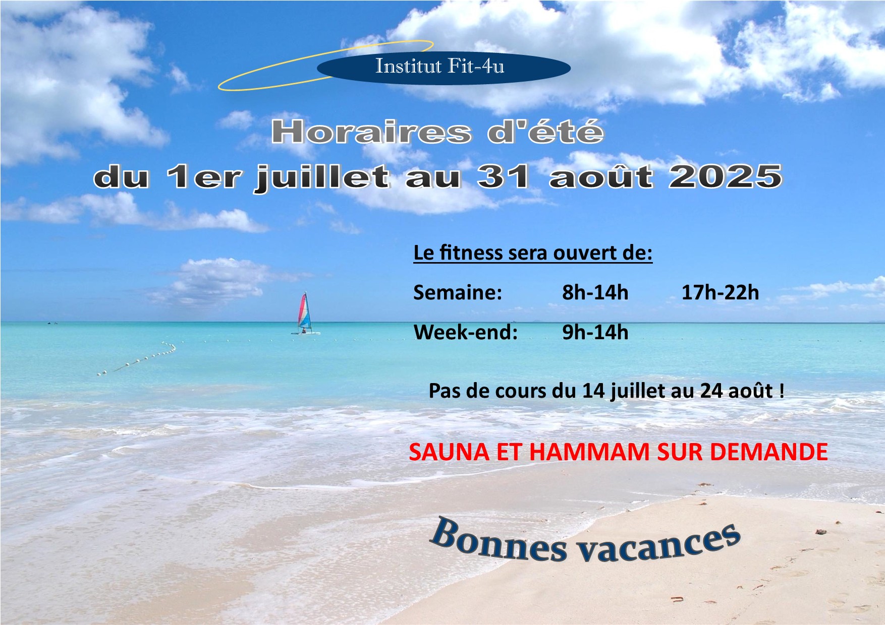 affiche horaire été 2025